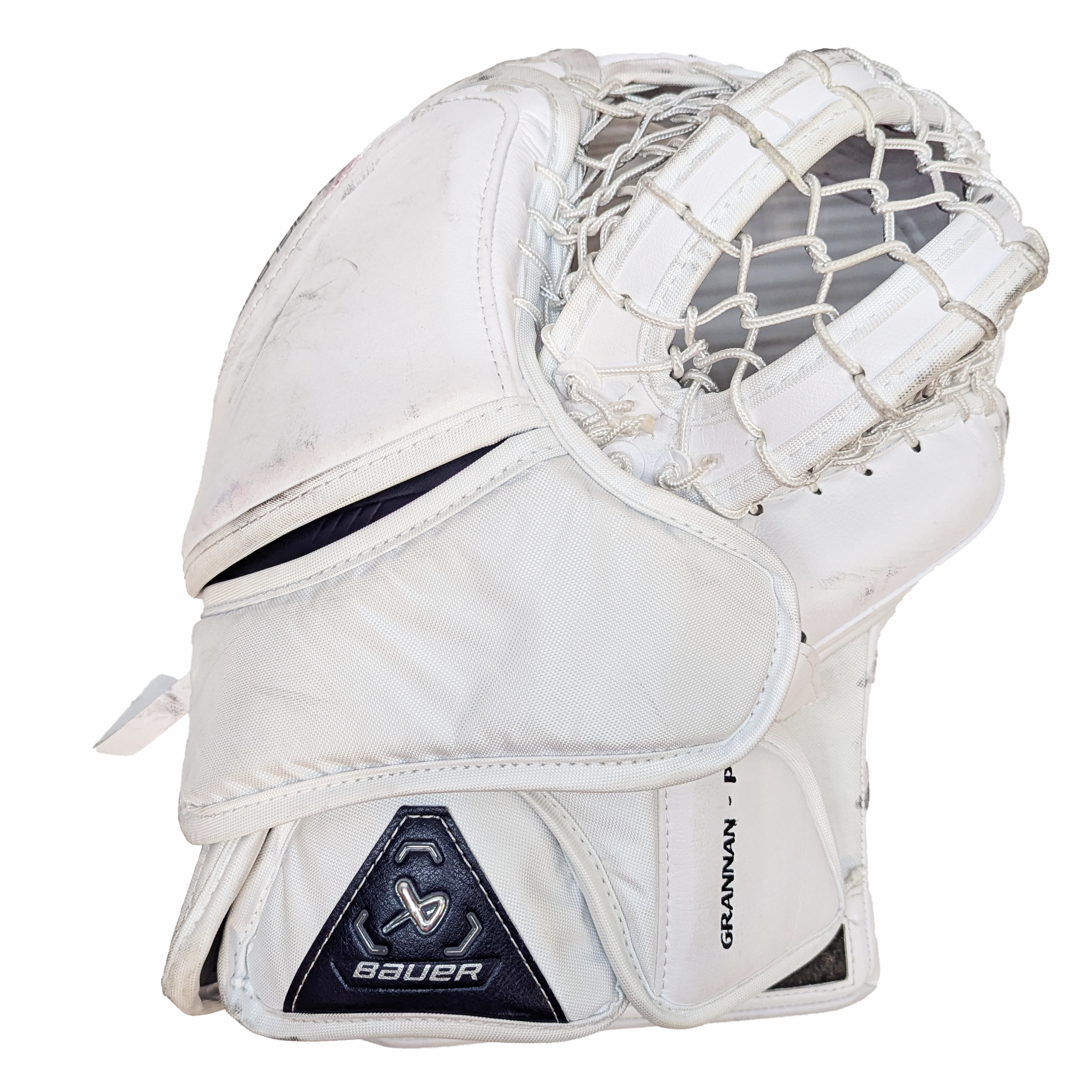 Bauer Vapor Hyperlite 2 - Gant de gardien de but Pro Stock d'occasion (blanc/bleu marine)